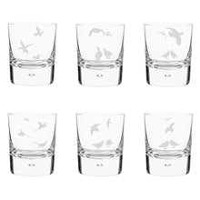 Scottish Birds Handblown Crystal Tumbler Set
