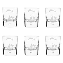 Scottish Birds Handblown Crystal Tumbler Set