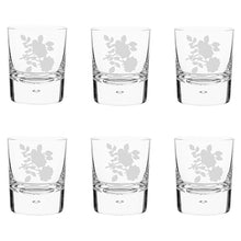 Wildflowers Handblown Crystal Tumbler Set