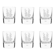 Wildflowers Handblown Crystal Tumbler Set