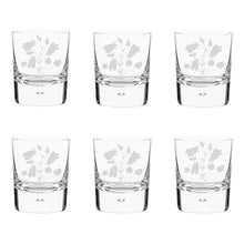 Wildflowers Handblown Crystal Tumbler Set
