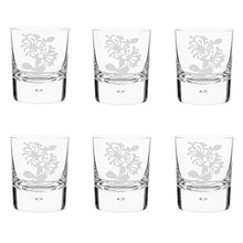 Wildflowers Handblown Crystal Tumbler Set