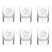 Wildflowers Handblown Crystal Tumbler Set