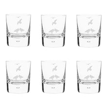 Scottish Birds Handblown Crystal Tumbler Set