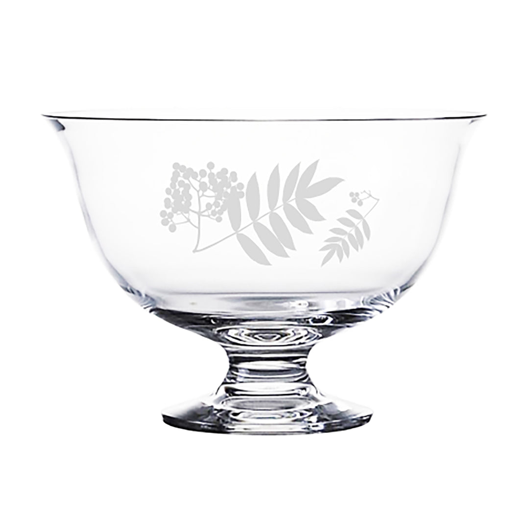 Rowan Motif Handblown Crystal Bowl