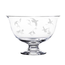 Scottish Birds Handblown Crystal Bowl