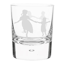 Dancing Children Handblown Crystal Tumbler