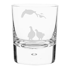 Scottish Birds Handblown Crystal Tumbler Set