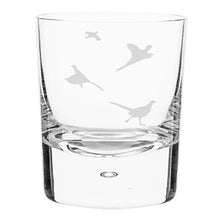 Scottish Birds Handblown Crystal Tumbler Set