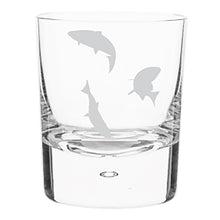 Salmon Designs Crystal Handblown Tumbler Set