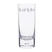 Dancing Children Frieze Highball Crystal Glass