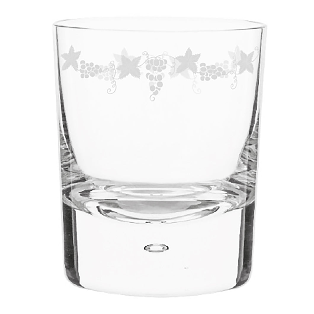 Edwardian Grapevine Frieze Handblown Crystal Tumbler