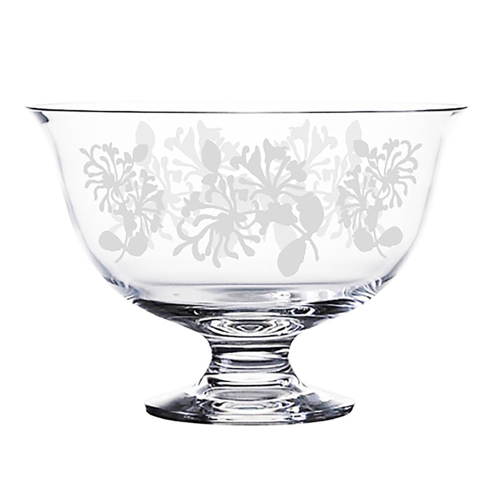 Honeysuckle Encircling Handblown Crystal Bowl