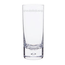 Lavender Frieze Highball Crystal Glass