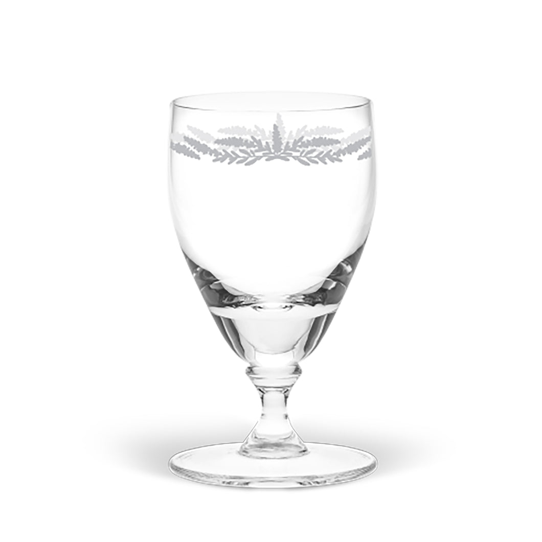 Lavender Frieze Handblown Crystal Wine Glass