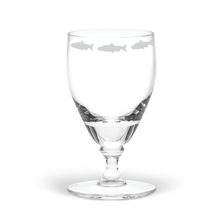 Salmon Frieze Wine Glass