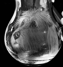 Specialist hand engraved in Scotland on a crystal jug hand blown in the uk