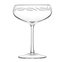 Lavender Engraved Champagne Glass