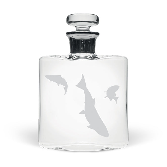 Salmon Scene Small Flask Decanter