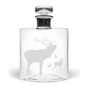 Stag and Hinds Large Flask Decanter