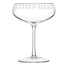 Pineapple Engraved Champagne Glass